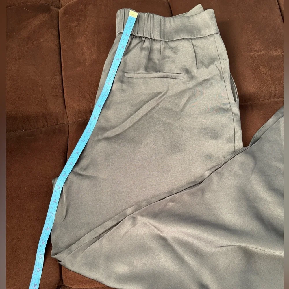 Ever New Lustrous satin Wide-Leg Pants size 10P - Picture 9 of 10